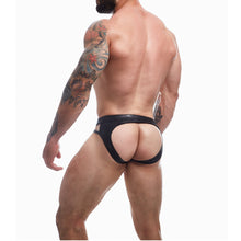 Load image into Gallery viewer, c4m-dungeon-black-leatherette-jockstrap-large
