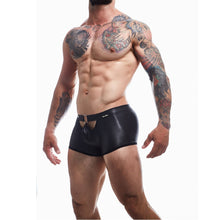 Load image into Gallery viewer, c4m-peekaboo-black-leatherette-mini-pants-small
