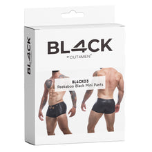 Load image into Gallery viewer, c4m-peekaboo-black-leatherette-mini-pants-large
