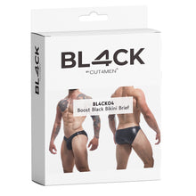 Load image into Gallery viewer, c4m-boost-black-leatherette-bikini-brief-extra-large

