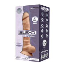 Load image into Gallery viewer, silexd-8-inch-realistic-vibrating-silicone-dual-density-dildo-with-suction-cup-with-balls
