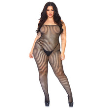 Load image into Gallery viewer, leg-avenue-seamless-crochet-bodystocking-plus-size
