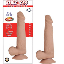 Load image into Gallery viewer, realcocks-dual-layer-bendable-dildo-7-5-inch-vanilla

