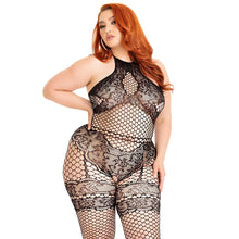 Load image into Gallery viewer, leg-avenue-seamless-halter-bodystocking-plus-size
