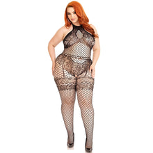 Load image into Gallery viewer, leg-avenue-seamless-halter-bodystocking-plus-size
