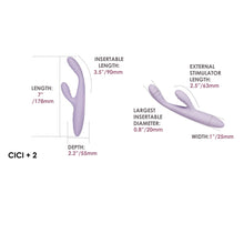 Load image into Gallery viewer, svakom-cici-2-app-controlled-slim-rabbit-vibrator
