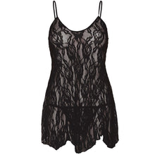 Load image into Gallery viewer, leg-avenue-rose-lace-flair-chemise-plus-size
