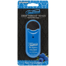 Load image into Gallery viewer, doc-johnson-goodhead-to-go-deep-throat-spray-blue-raspberry
