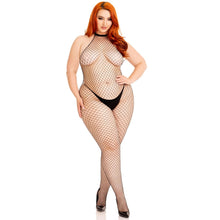 Load image into Gallery viewer, leg-avenue-racer-neck-bodystocking-plus-size
