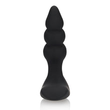 Load image into Gallery viewer, beaded-vibrating-anal-plug-with-remote-control-black
