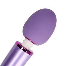 Load image into Gallery viewer, rechargeable-wand-vibrator-metallic-purple
