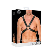 Load image into Gallery viewer, leather-harness-with-large-buckle-one-size
