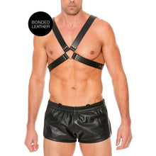 Load image into Gallery viewer, leather-harness-with-large-buckle-one-size

