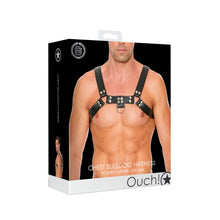 Load image into Gallery viewer, bulldog-leather-chest-harness-s-m
