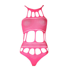 Load image into Gallery viewer, cut-out-thong-bodysuit-neon-pink-one-size
