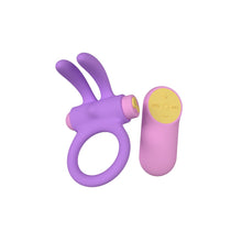 Load image into Gallery viewer, party-color-riny-remote-control-rabbit-cock-ring-purple
