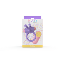 Load image into Gallery viewer, party-color-riny-remote-control-rabbit-cock-ring-purple
