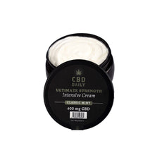 Load image into Gallery viewer, earthly-body-cbd-daily-ultimate-strength-intensive-cream-classic-mint-142g
