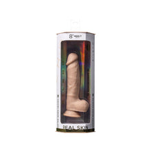 Load image into Gallery viewer, silexd-real-skin-8-inch-silicone-dildo-with-balls
