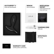 Load image into Gallery viewer, lelo-surfer-2-unisex-anal-vibrating-plug-black
