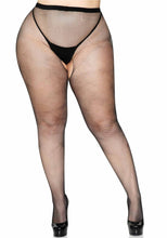 Load image into Gallery viewer, leg-avenue-plus-size-crotchless-pantyhose
