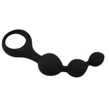 Load image into Gallery viewer, loving-joy-triple-ripple-anal-beads-black
