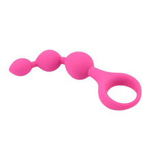 Load image into Gallery viewer, loving-joy-triple-ripple-anal-beads-pink
