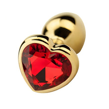 Load image into Gallery viewer, precious-metals-limited-edition-heart-shaped-anal-plugs-gold
