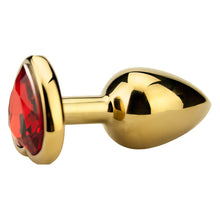 Load image into Gallery viewer, precious-metals-limited-edition-heart-shaped-anal-plugs-gold
