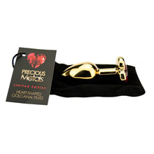 Load image into Gallery viewer, precious-metals-limited-edition-heart-shaped-anal-plugs-gold
