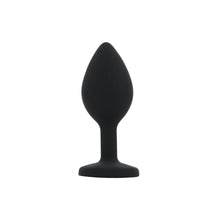 Load image into Gallery viewer, toosh-silicone-butt-plug-black-set-of-3-clear-stone
